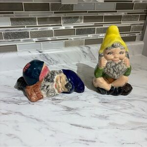 Vintage Garden Gnomes handpainted